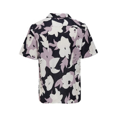 Only & Sons Purple Linen Shortsleeve -   -  Only & Sons.