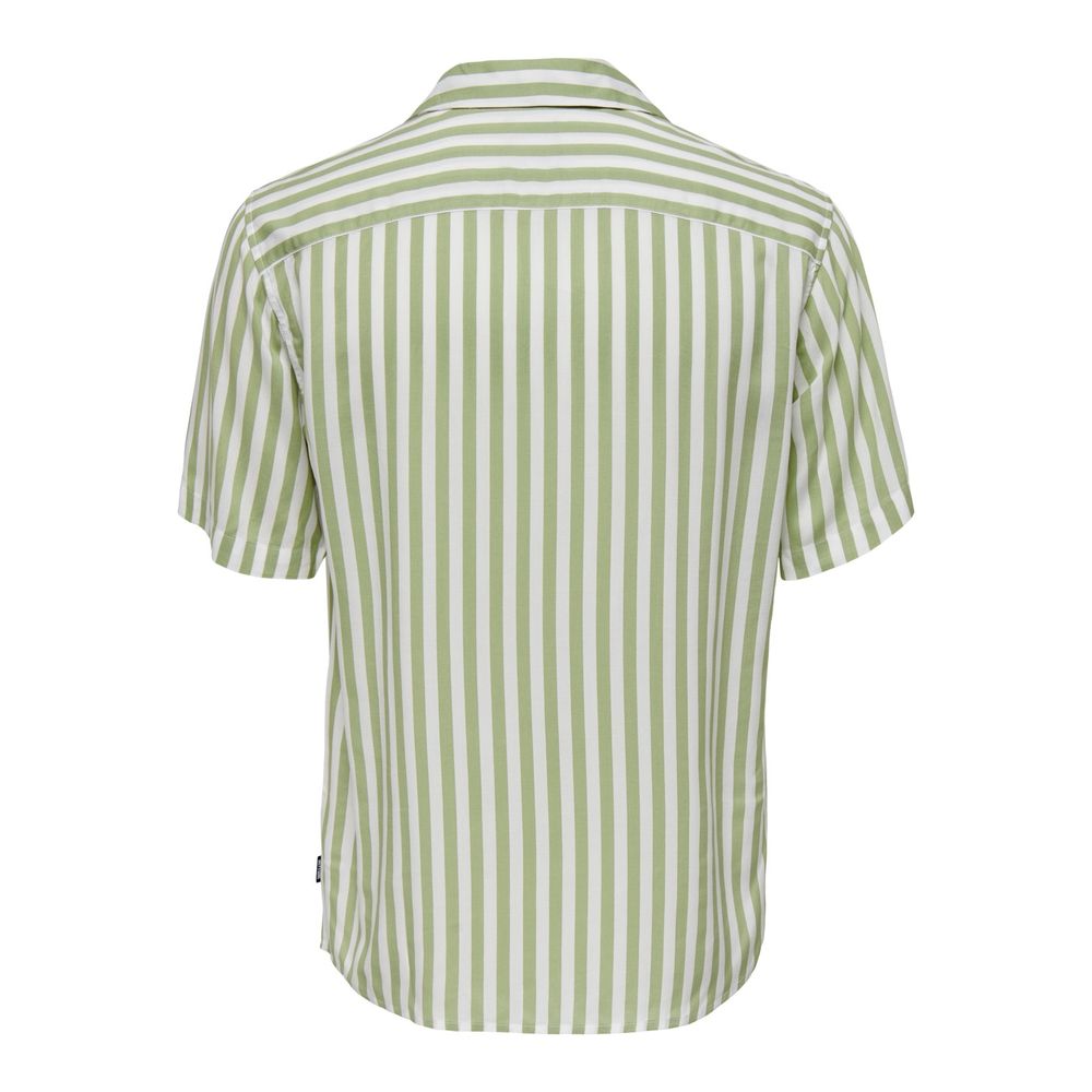 Only & Sons Green Viscose Shortsleeve -   -  Only & Sons.