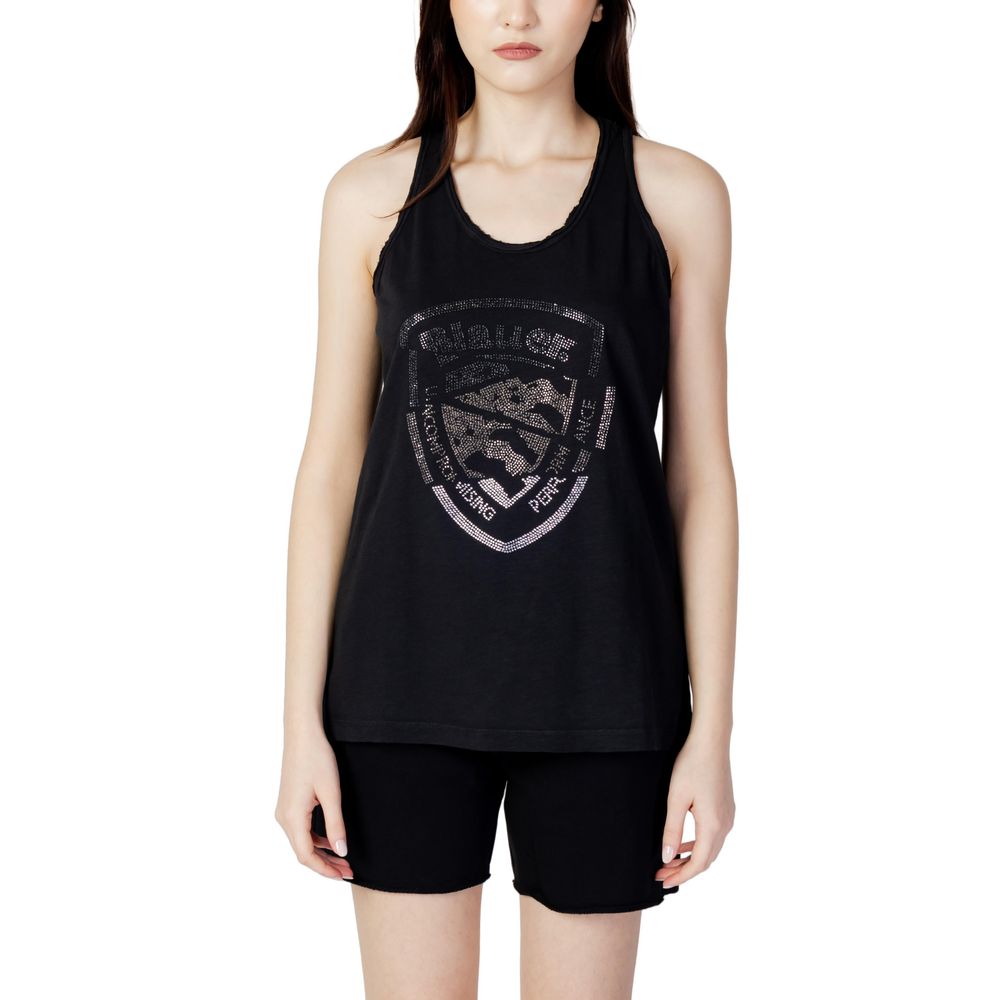 Blauer Black Cotton T-Shirt -   -  Blauer.