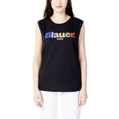 Blauer Black Cotton T-Shirt -   -  Blauer.