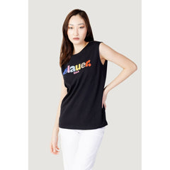 Blauer Black Cotton T-Shirt -   -  Blauer.