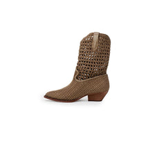 ASH Beige Leather Ankle -   -  ASH.