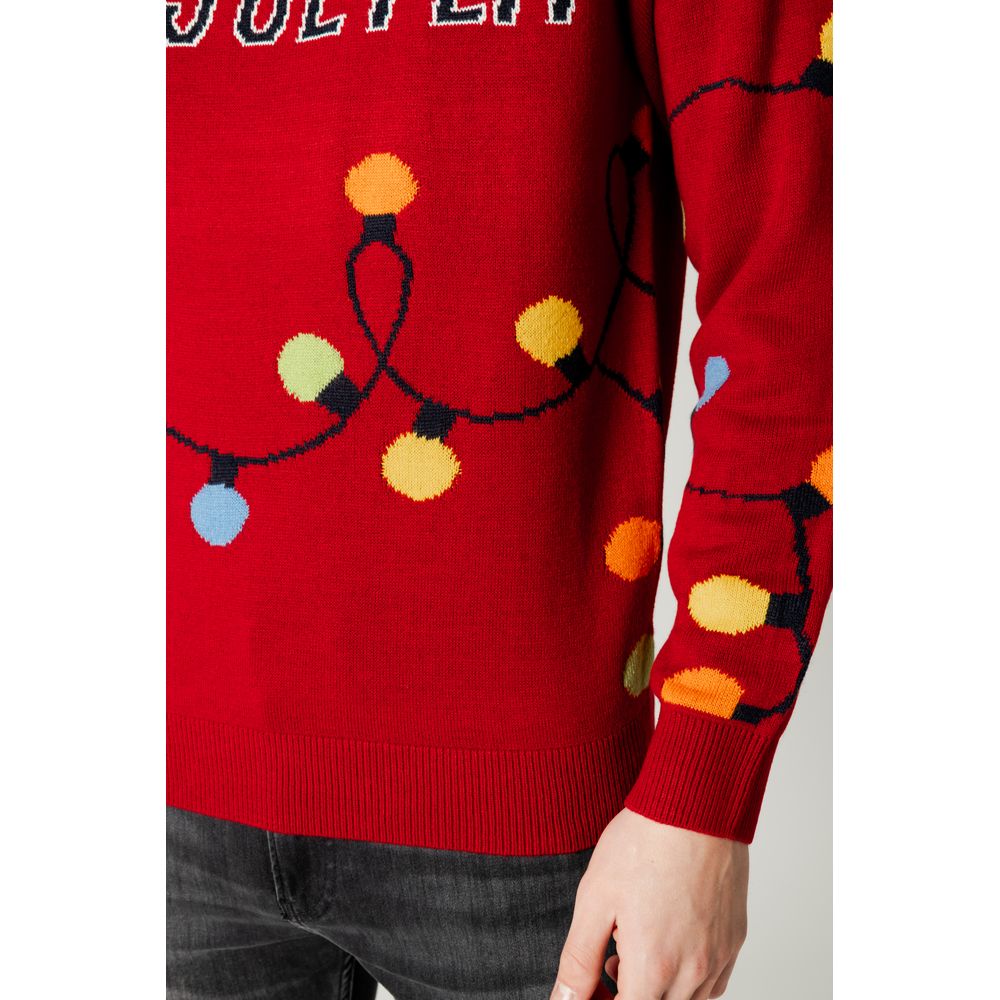 Only & Sons Red Marabou Sweater -   -  Only & Sons.