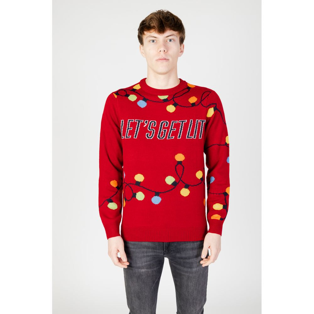 Only & Sons Red Marabou Sweater -   -  Only & Sons.