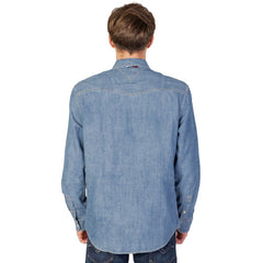 Tommy Hilfiger Jeans Blue Cotton Shirt -   -  Tommy Hilfiger Jeans.