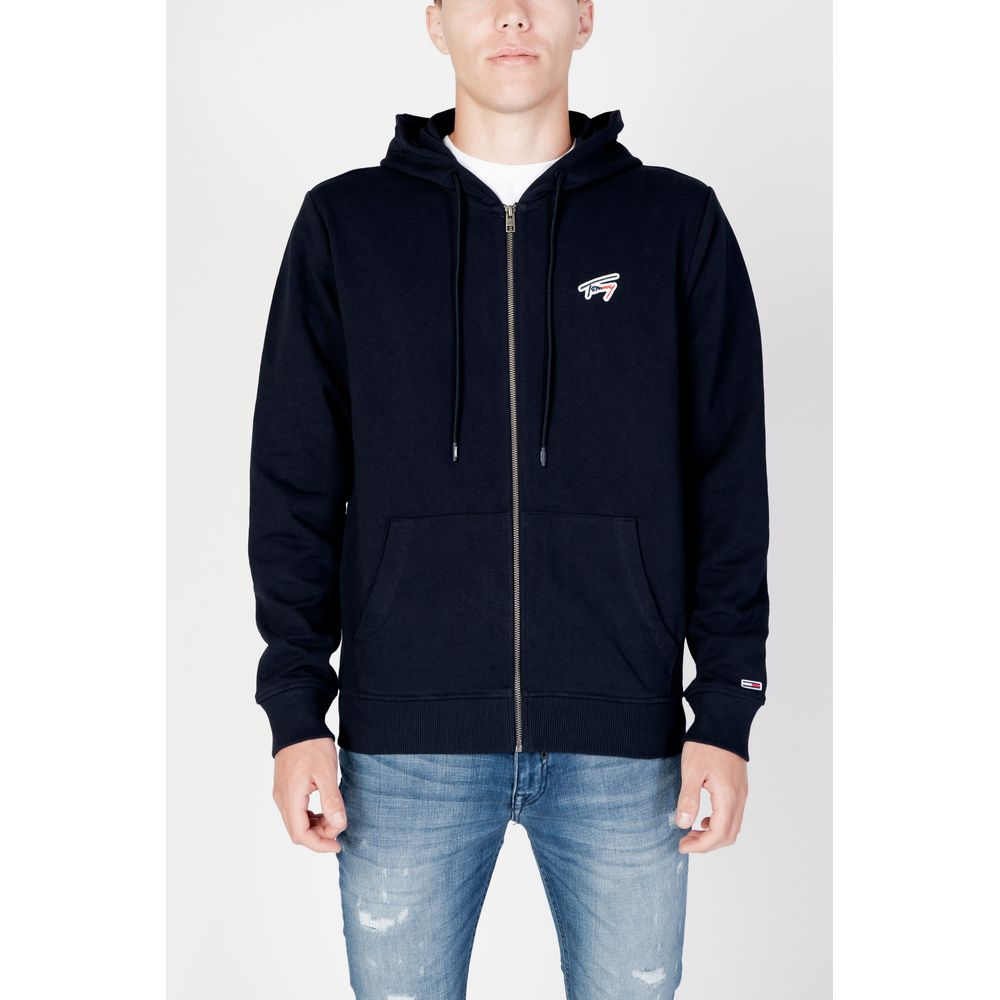 Tommy Hilfiger Jeans Blue Organic Cotton Hoody -   -  Tommy Hilfiger Jeans.