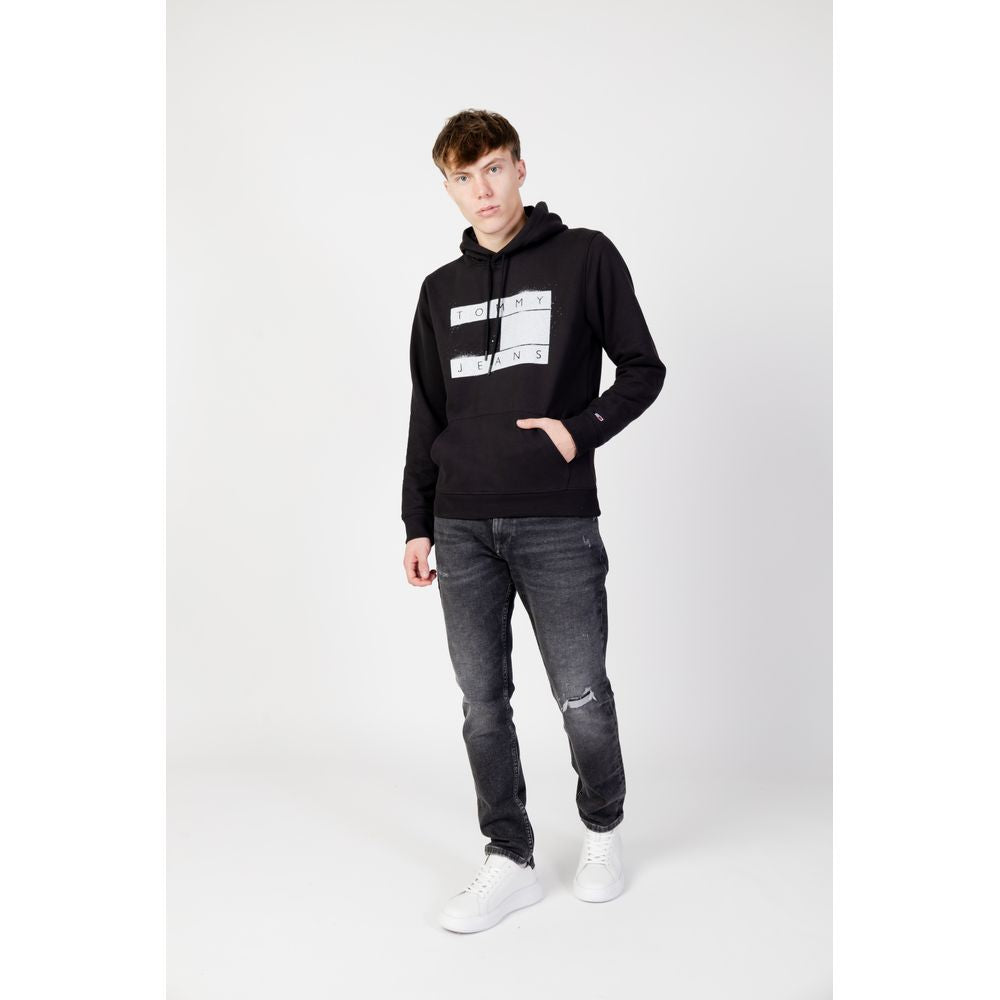Tommy Hilfiger Jeans Black Organic Cotton Hoody -   -  Tommy Hilfiger Jeans.