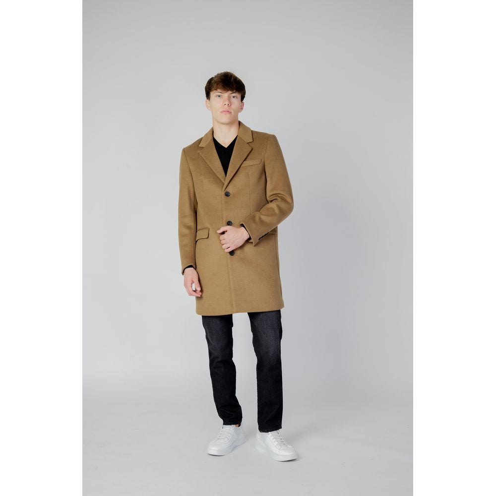 Antony Morato Beige Polyester Coat -   -  Antony Morato.