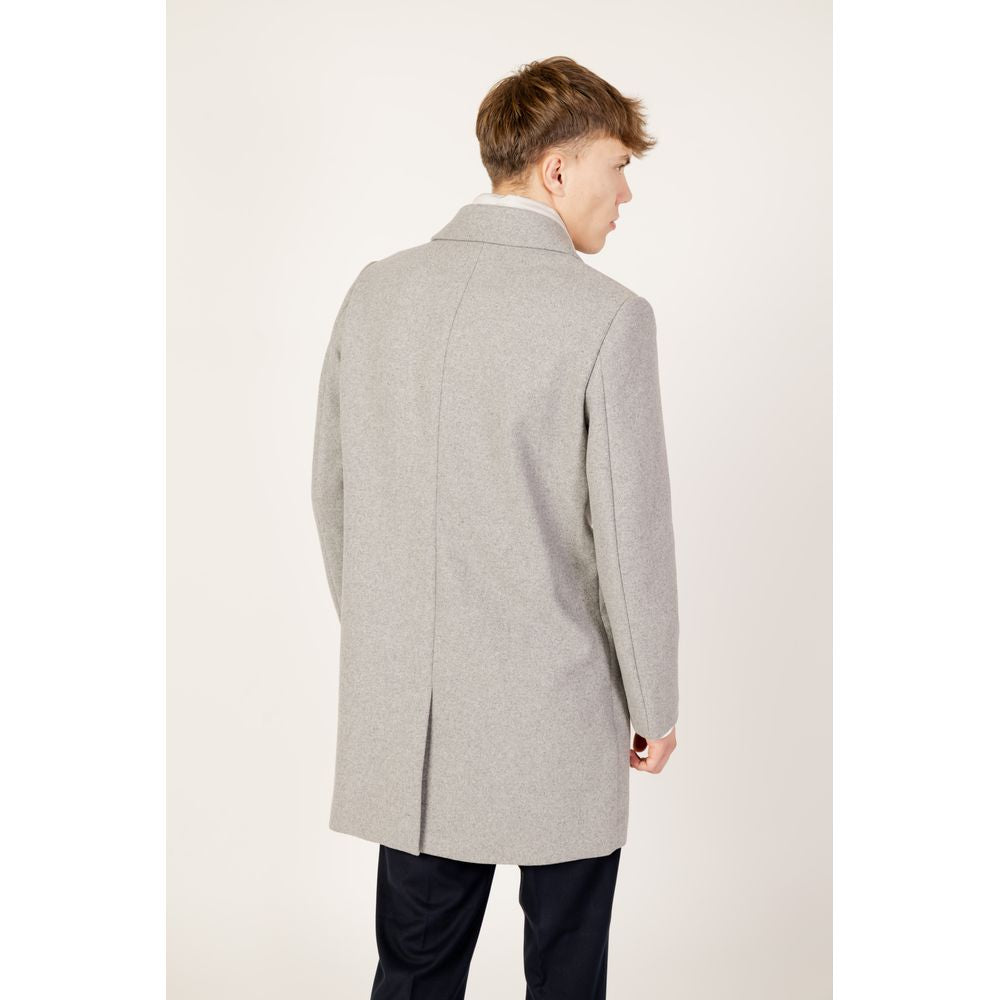 Antony Morato Gray Polyester Coat -   -  Antony Morato.