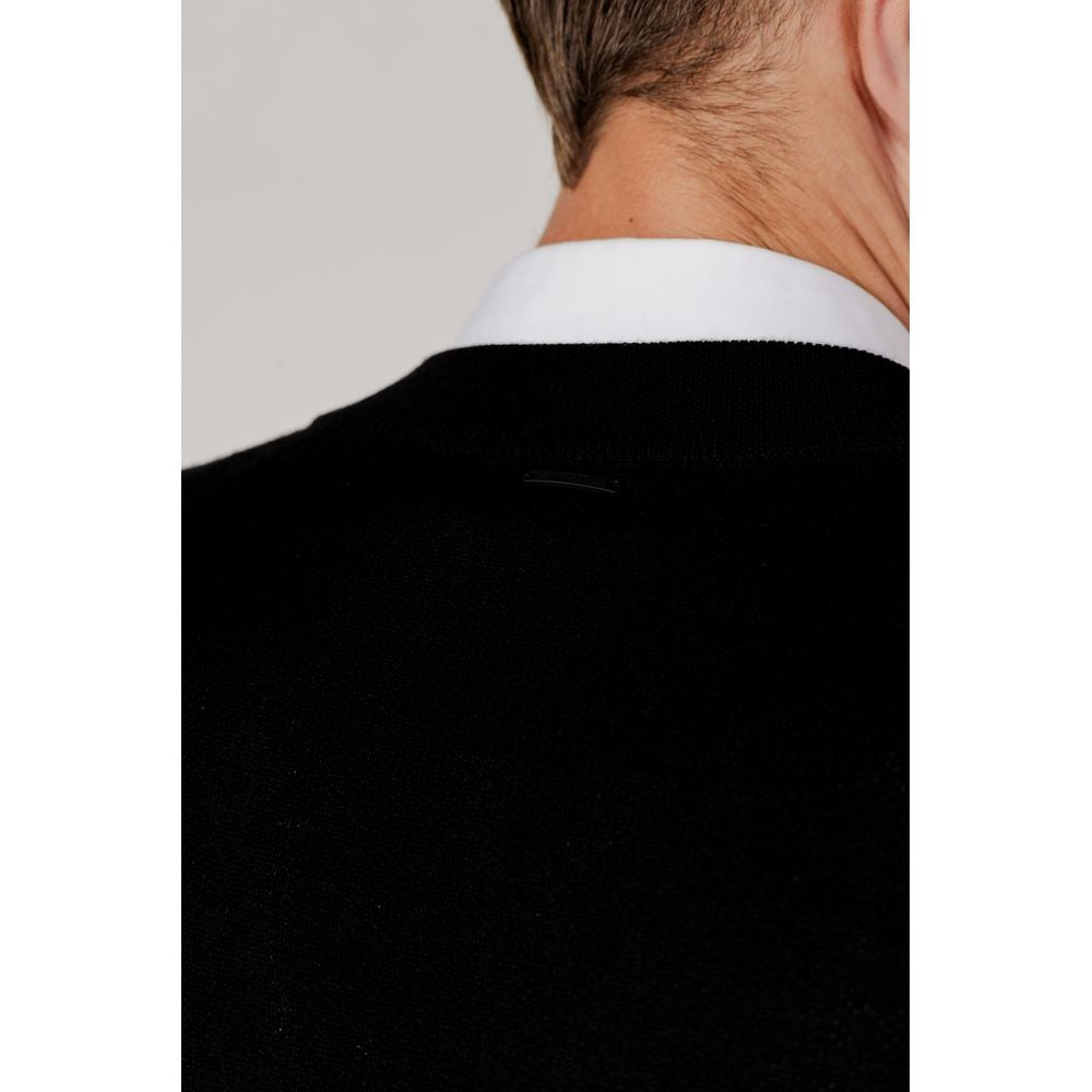 Antony Morato Black Wool Cardigan -   -  Antony Morato.