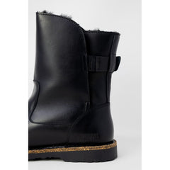 Birkenstock Black Leather Ankle -   -  Birkenstock.