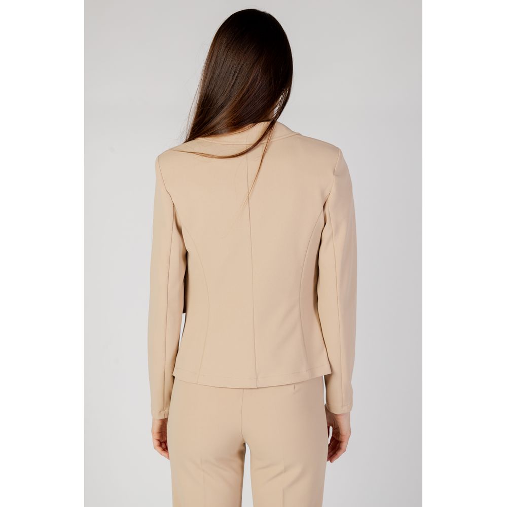 Rinascimento Beige Polyester Blazer -   -  Rinascimento.