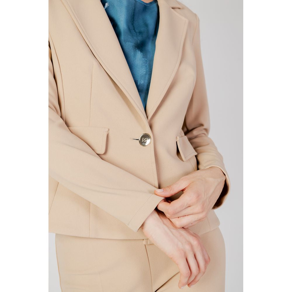 Rinascimento Beige Polyester Blazer -   -  Rinascimento.