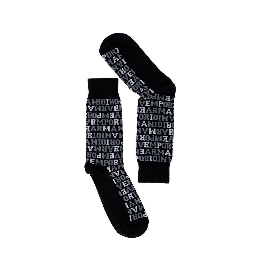 Emporio Armani Underwear Black Cotton Sock -  Men´s Socks -  Emporio Armani Underwear.