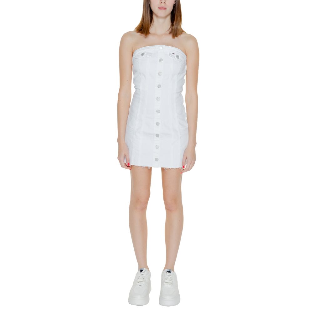 Tommy Hilfiger Jeans White Recycled Cotton Short -   -  Tommy Hilfiger Jeans.