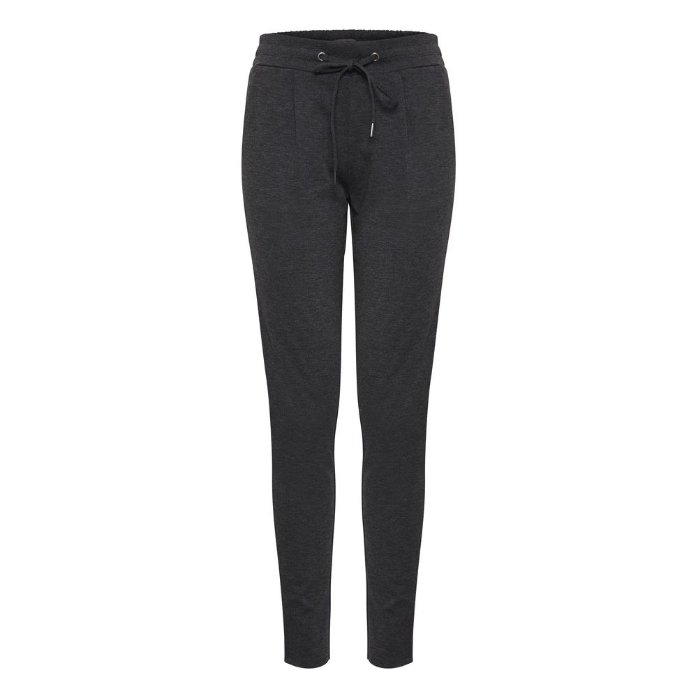 ICHI Gray Polyester Pant -   -  ICHI.