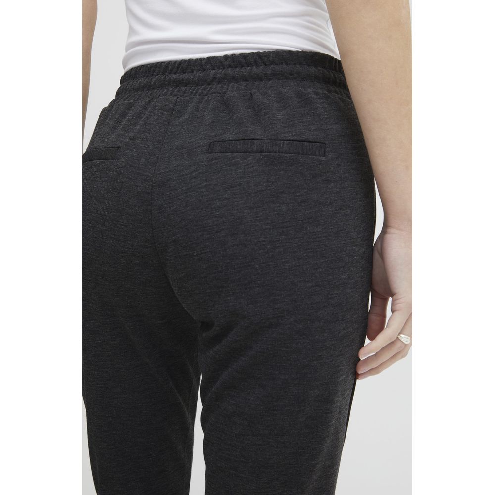 ICHI Gray Polyester Pant -   -  ICHI.