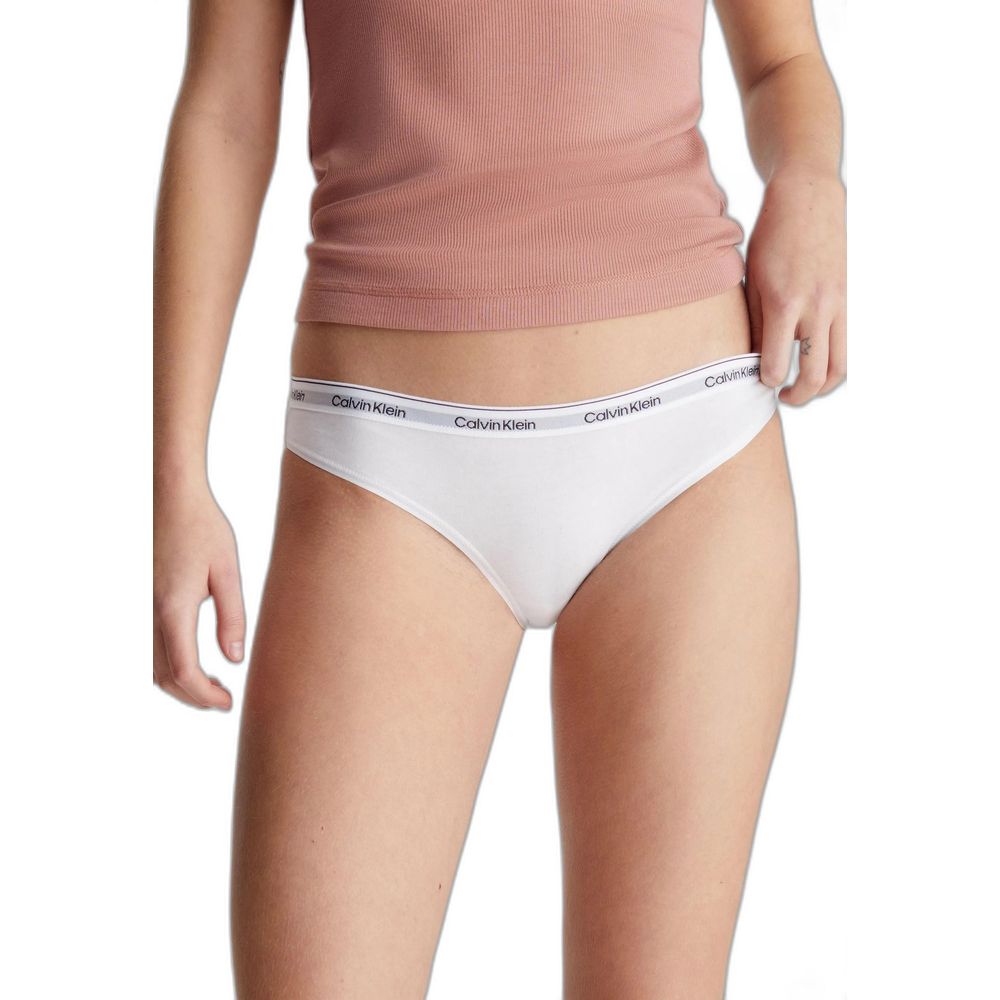 Calvin Klein Underwear White Cotton Panty -   -  Calvin Klein Underwear.