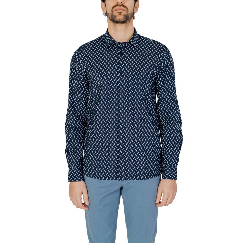 Antony Morato Blue Viscose Shirt -   -  Antony Morato.