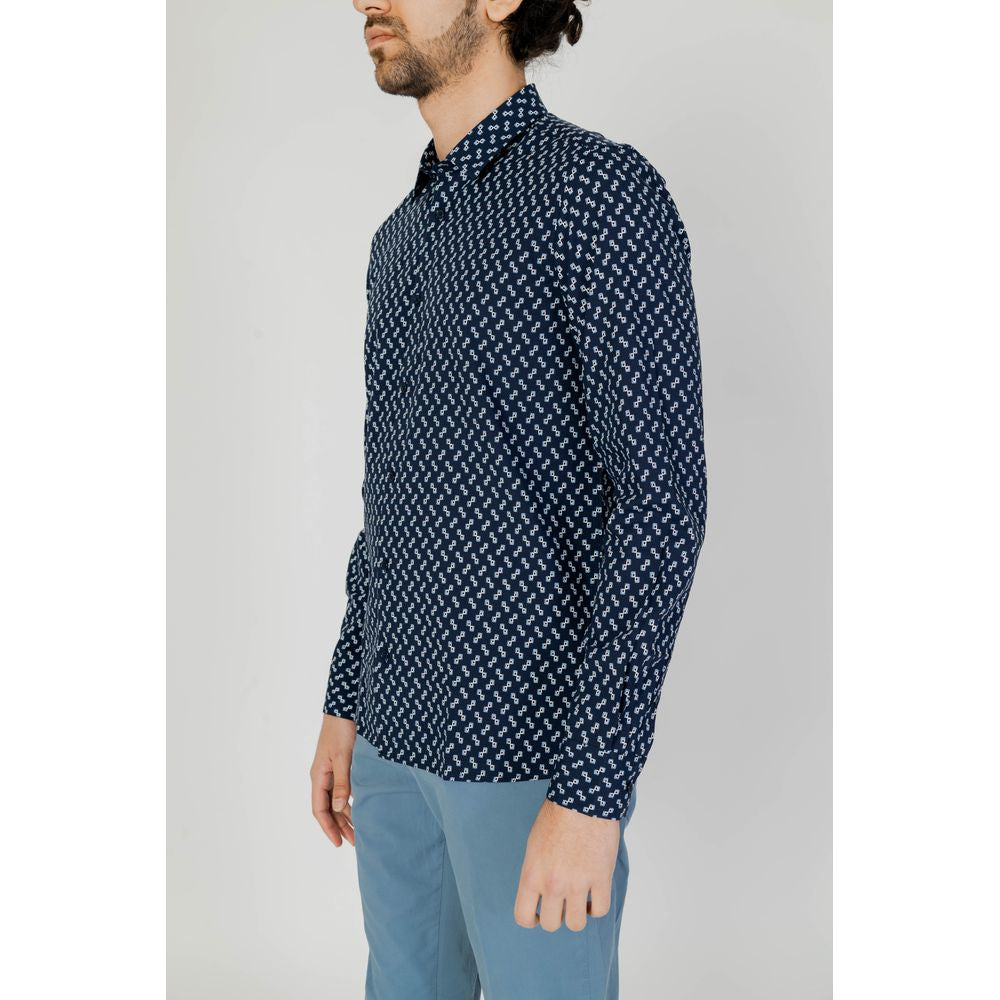 Antony Morato Blue Viscose Shirt -   -  Antony Morato.