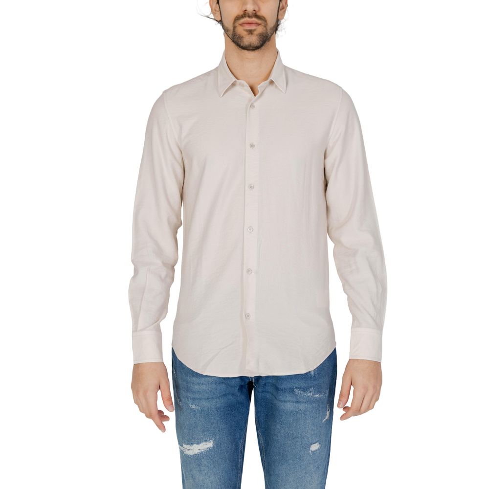 Antony Morato Beige Viscose Shirt -   -  Antony Morato.