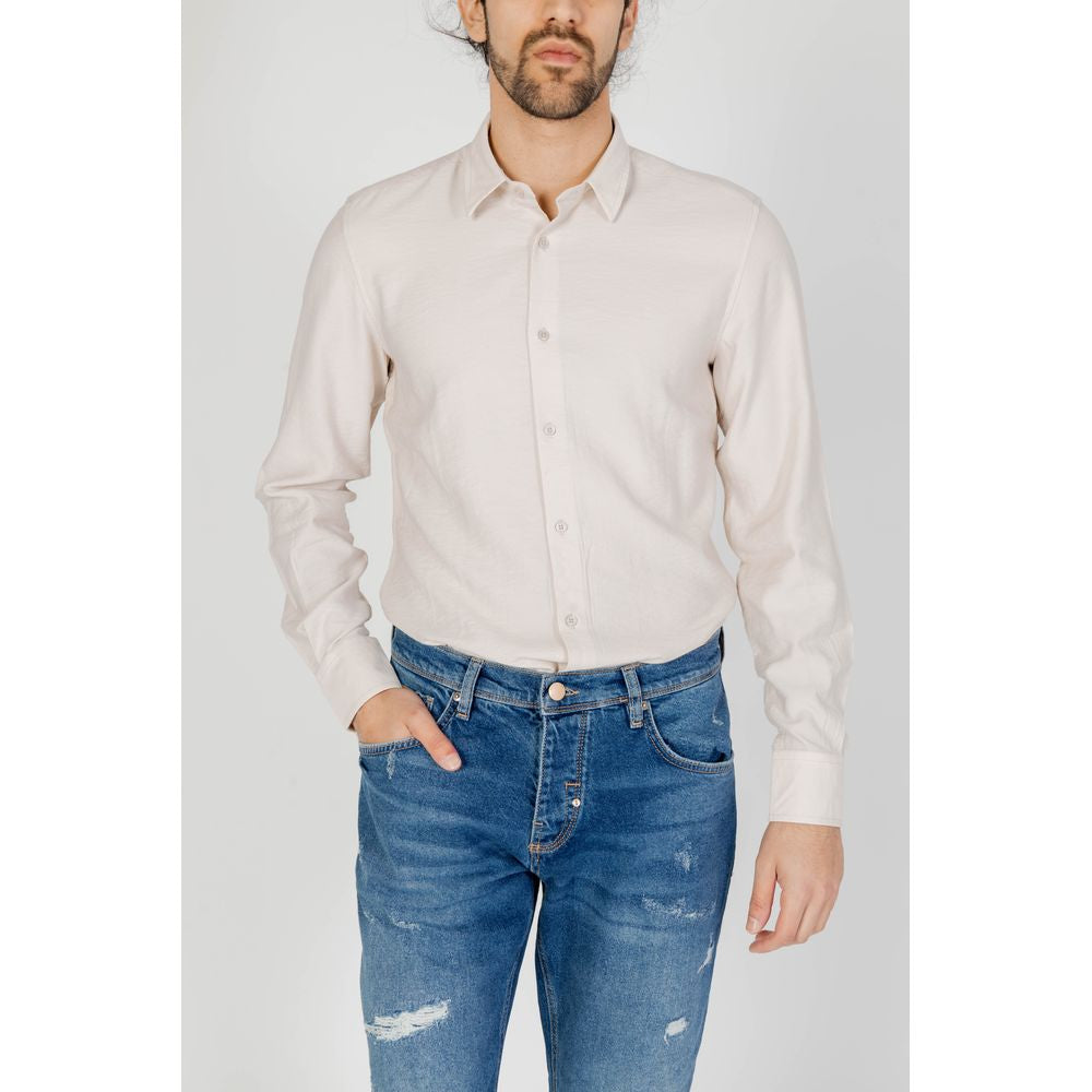 Antony Morato Beige Viscose Shirt -   -  Antony Morato.