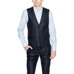 Antony Morato Black Linen Waistcoat -  Vests for Men Suits -  Antony Morato.