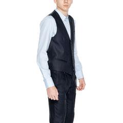 Antony Morato Black Linen Waistcoat -  Vests for Men Suits -  Antony Morato.