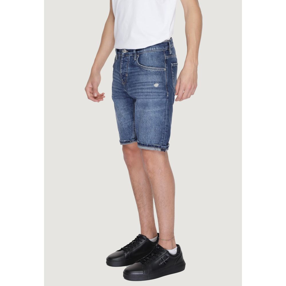 Antony Morato Blue Cotton Bermuda -   -  Antony Morato.