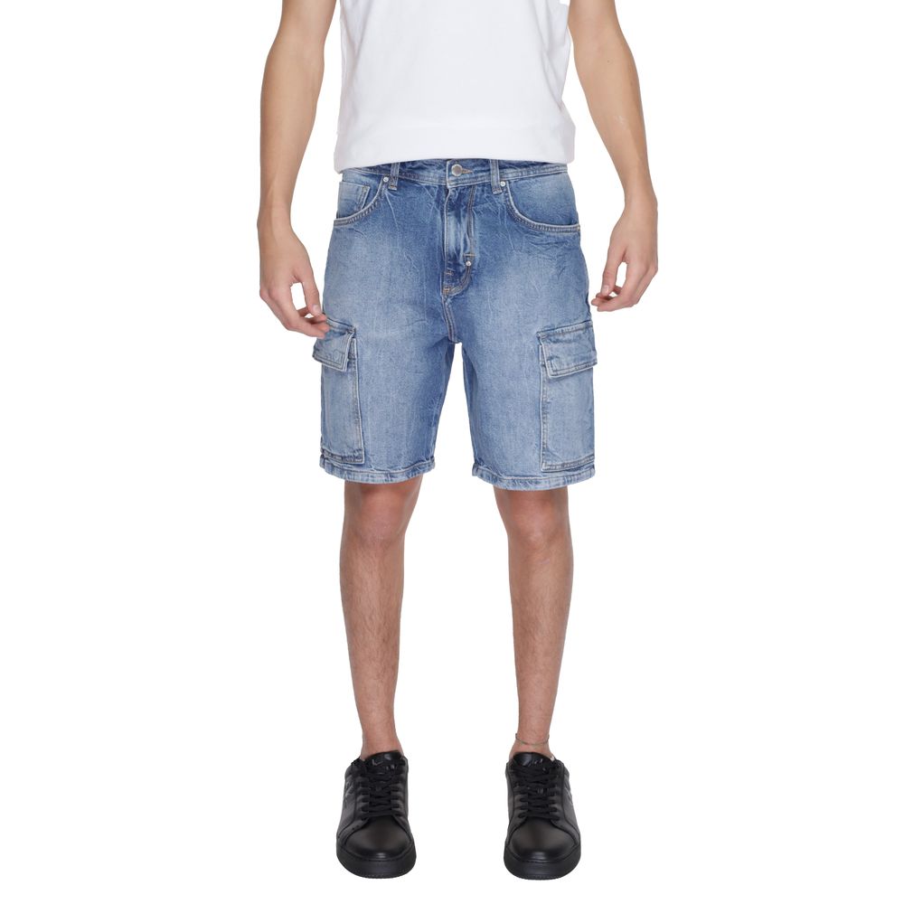 Antony Morato Blue Cotton Bermuda -   -  Antony Morato.