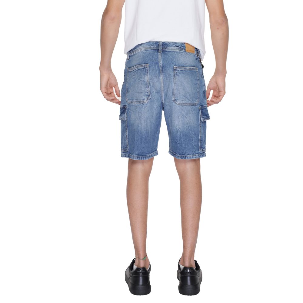 Antony Morato Blue Cotton Bermuda -   -  Antony Morato.