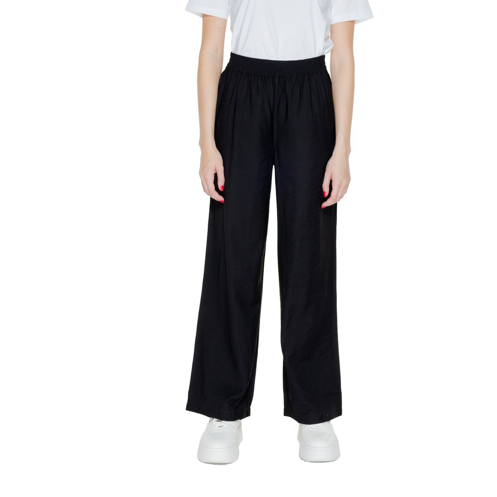 Jacqueline De Yong Black Viscose Pant -   -  Jacqueline De Yong.