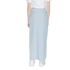 Vero Moda Light Blue Linen Skirt -   -  Vero Moda.