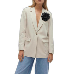 Vero Moda Beige Polyester Blazer -   -  Vero Moda.