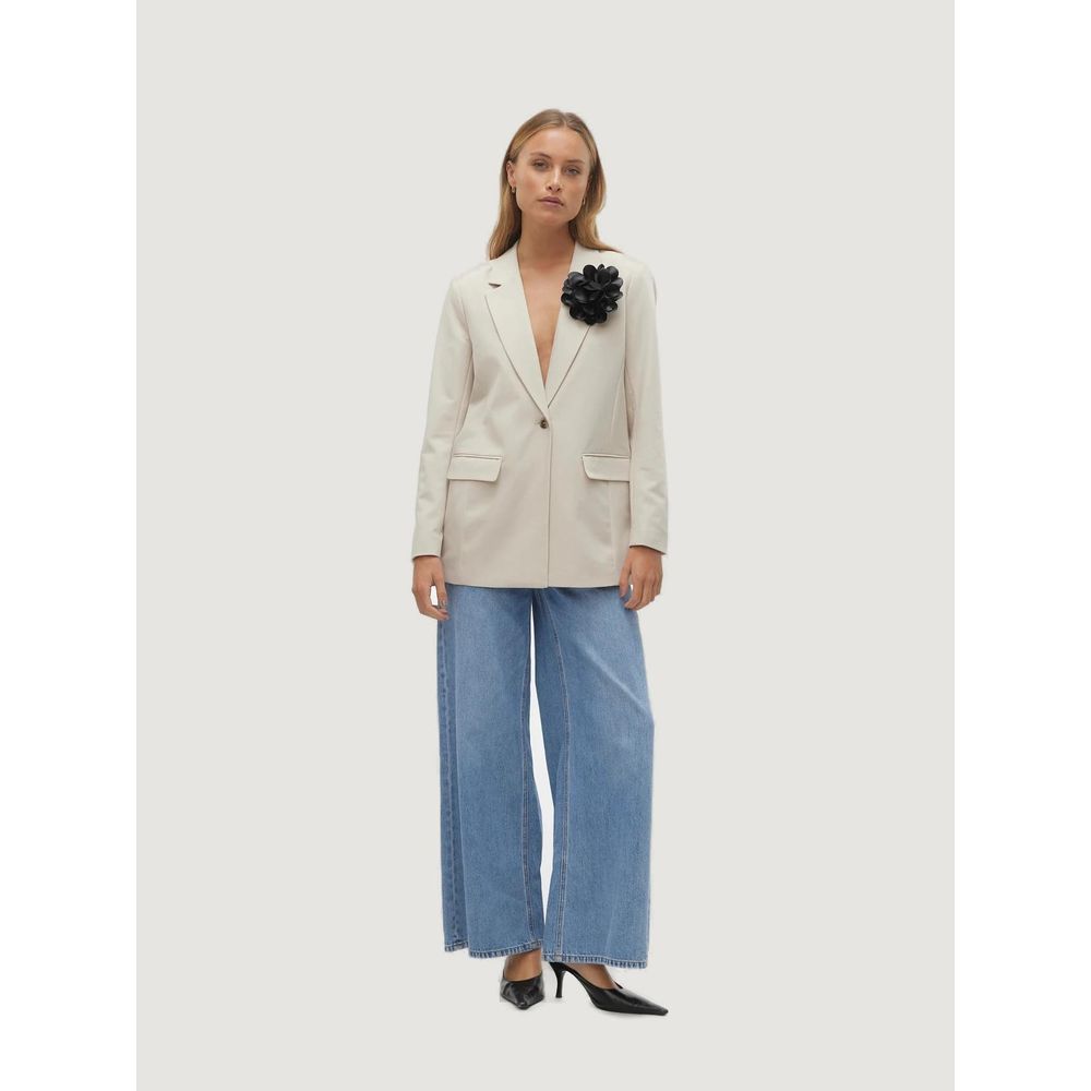 Vero Moda Beige Polyester Blazer -   -  Vero Moda.