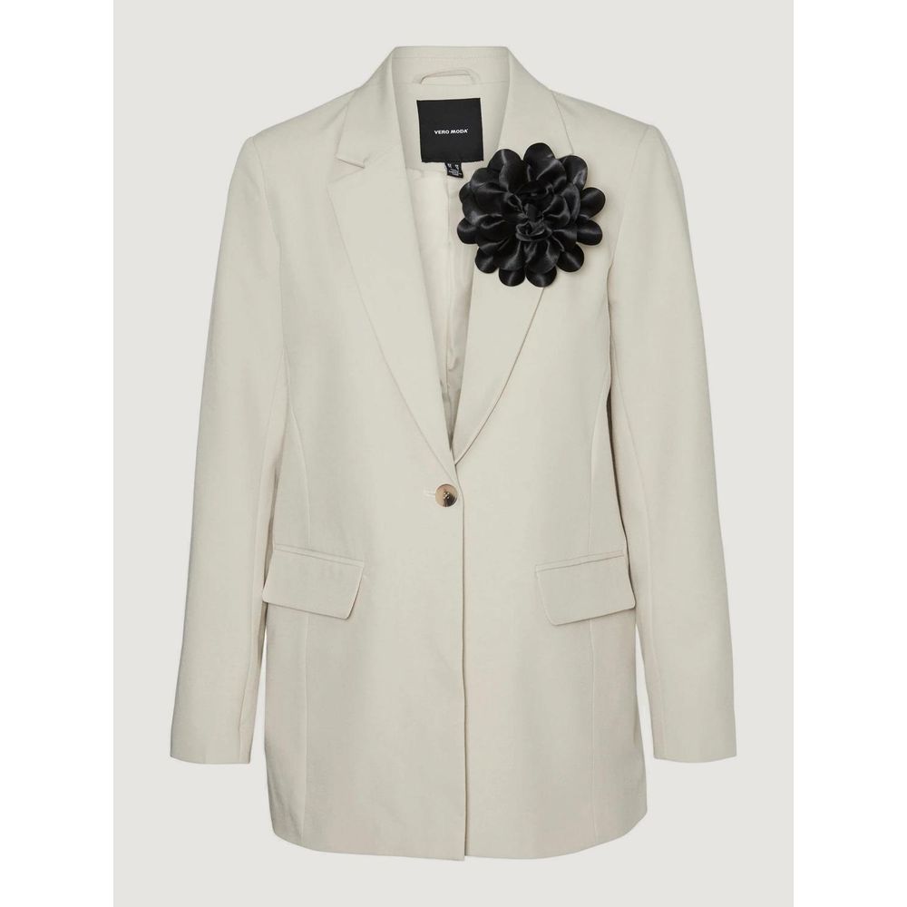 Vero Moda Beige Polyester Blazer -   -  Vero Moda.