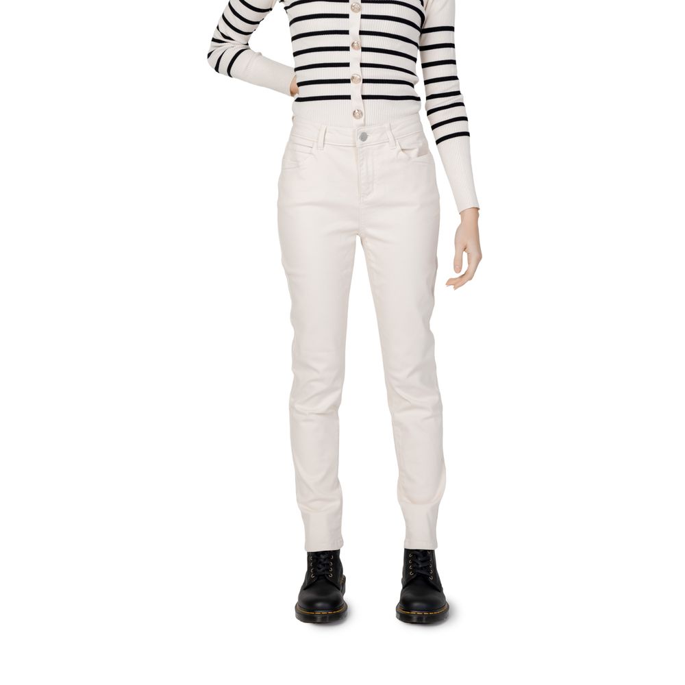 Morgan De Toi Beige Cotton Pant -   -  Morgan De Toi.