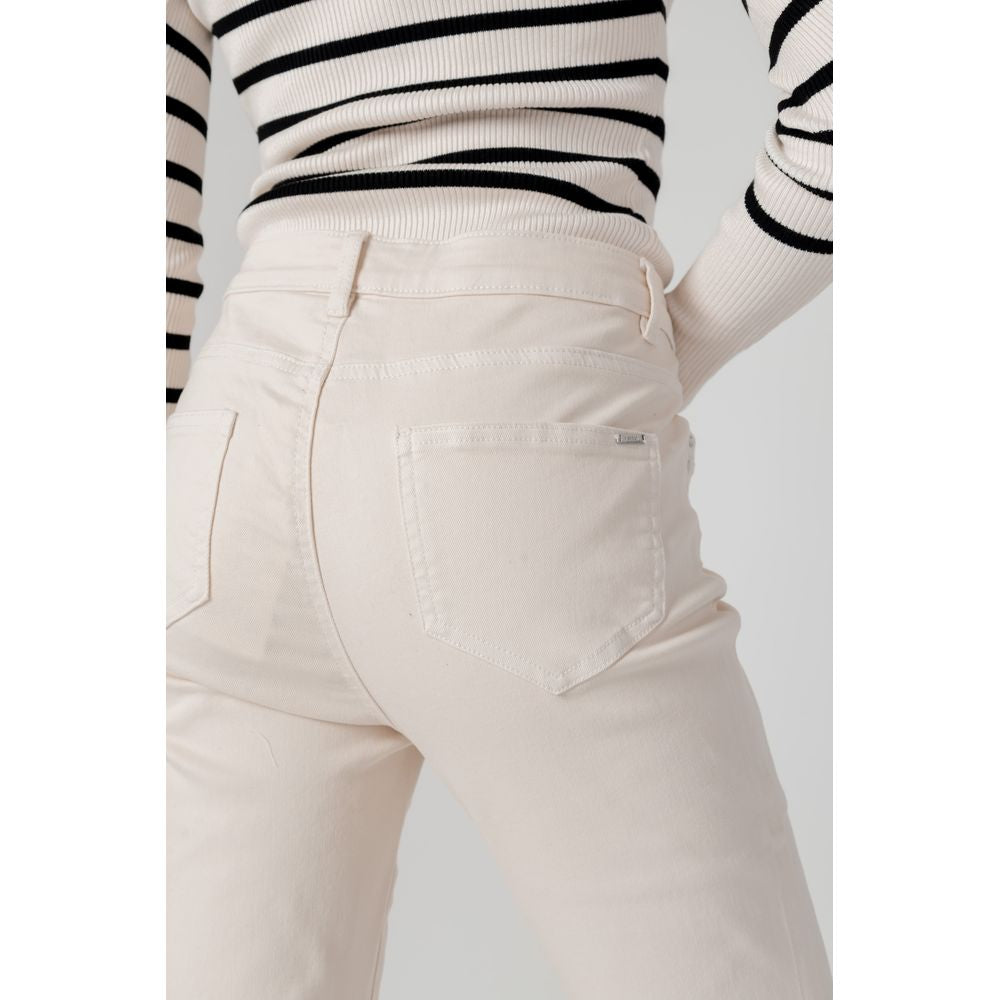 Morgan De Toi Beige Cotton Pant -   -  Morgan De Toi.