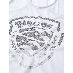 Blauer White Cotton Tank Top -   -  Blauer.