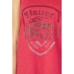 Blauer Pink Cotton Tank Top -   -  Blauer.