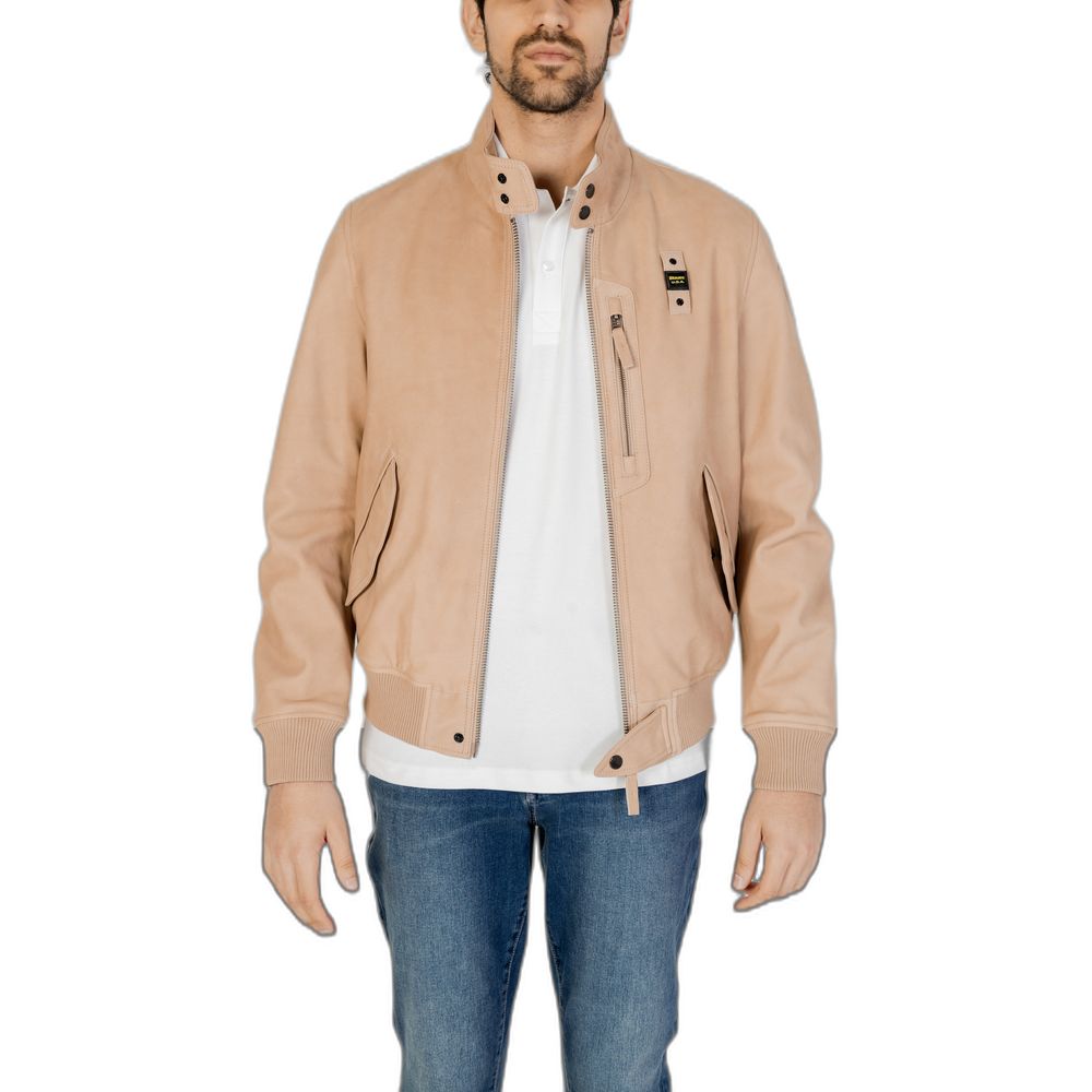 Blauer Beige Leather Jackets & Coat -   -  Blauer.