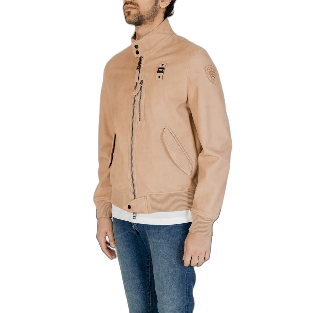 Blauer Beige Leather Jackets & Coat -   -  Blauer.
