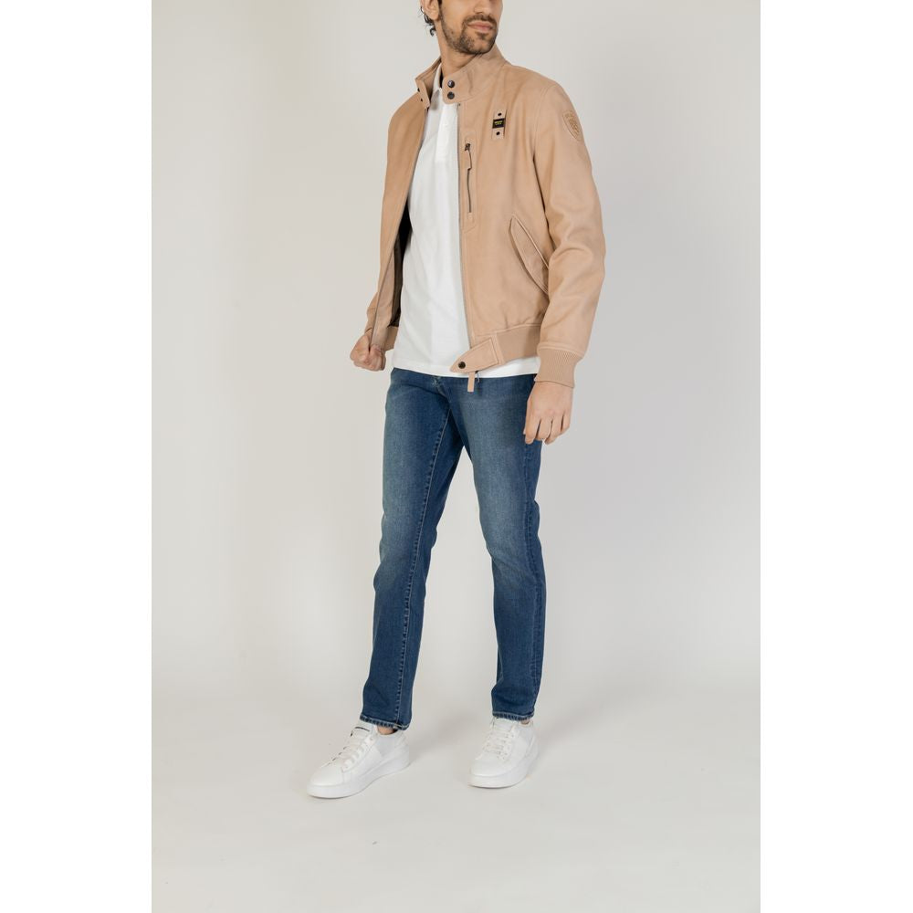 Blauer Beige Leather Jackets & Coat -   -  Blauer.