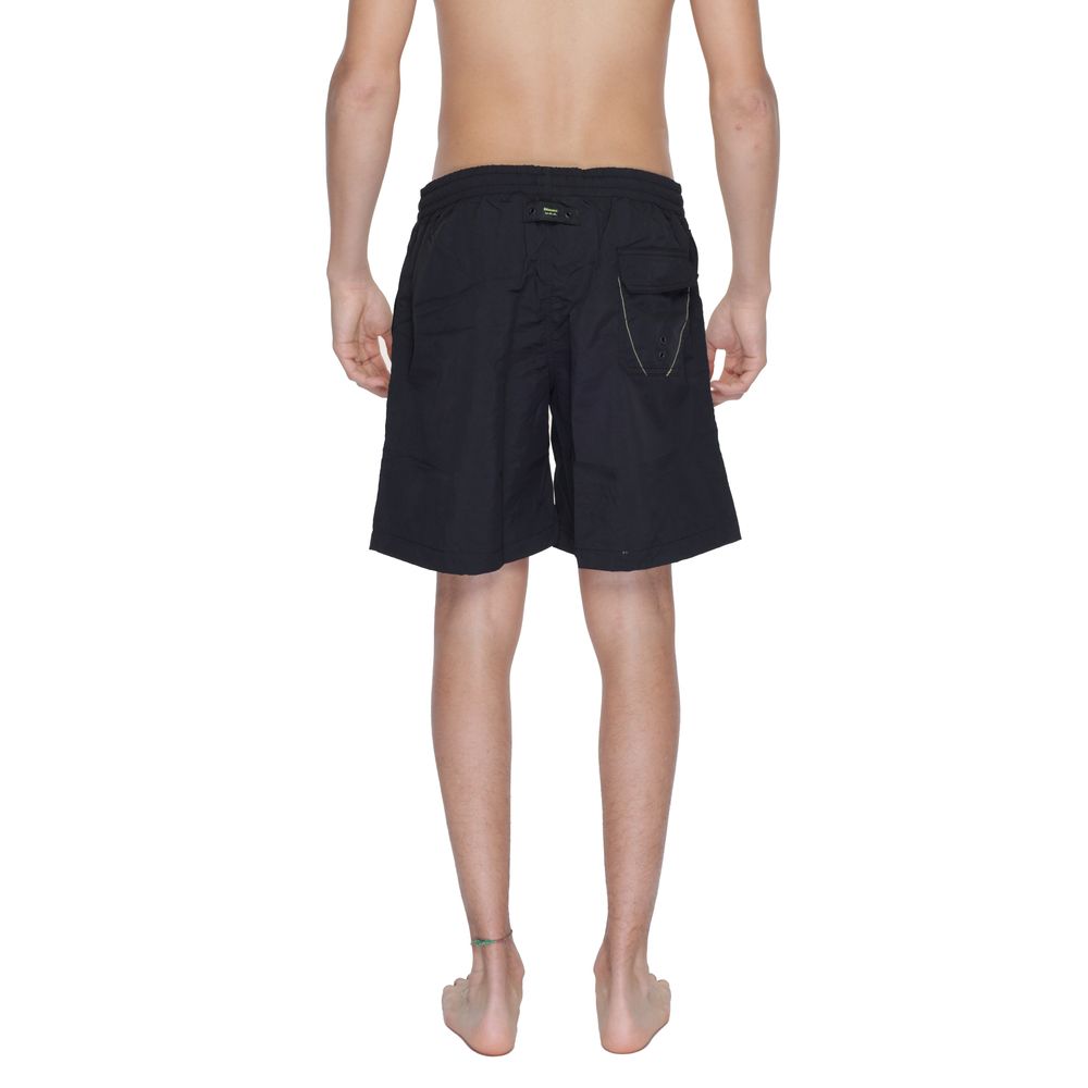Blauer Black Polyamide Swim Short -   -  Blauer.