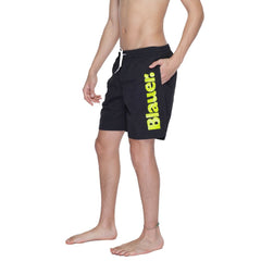 Blauer Black Polyamide Swim Short -   -  Blauer.