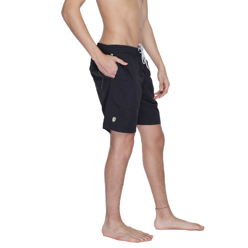Blauer Black Polyamide Swim Short -   -  Blauer.
