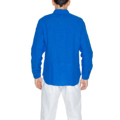 Blauer Blue Linen Shirt -   -  Blauer.