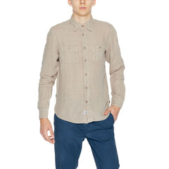 Blauer Beige Linen Shirt -   -  Blauer.