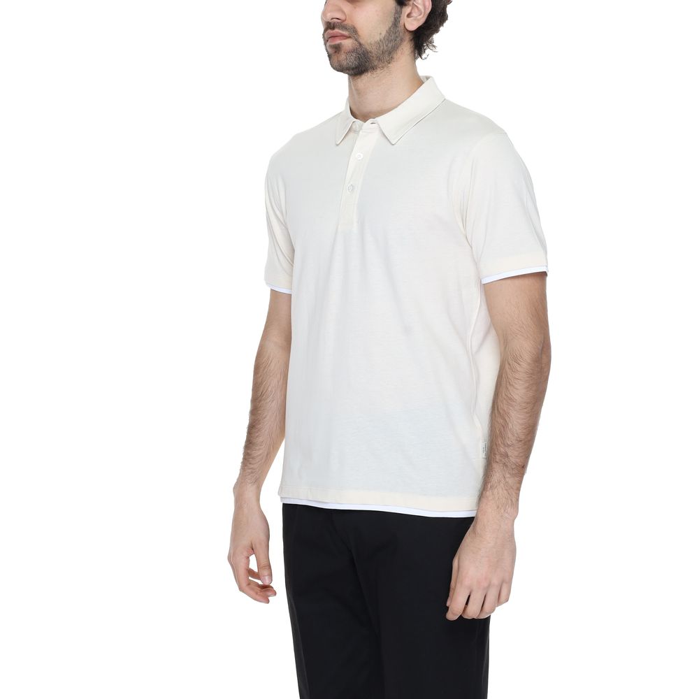 Hamaki-Ho Cream Cotton Polo Shirt -   -  Hamaki-Ho.