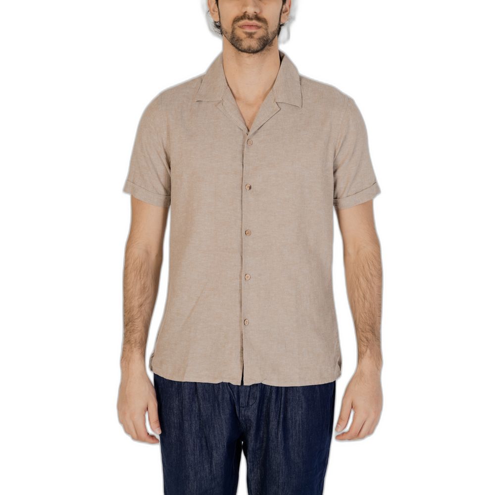 Hamaki-Ho Beige Linen Shortsleeve -   -  Hamaki-Ho.